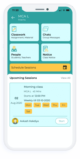 vClass classroom screens