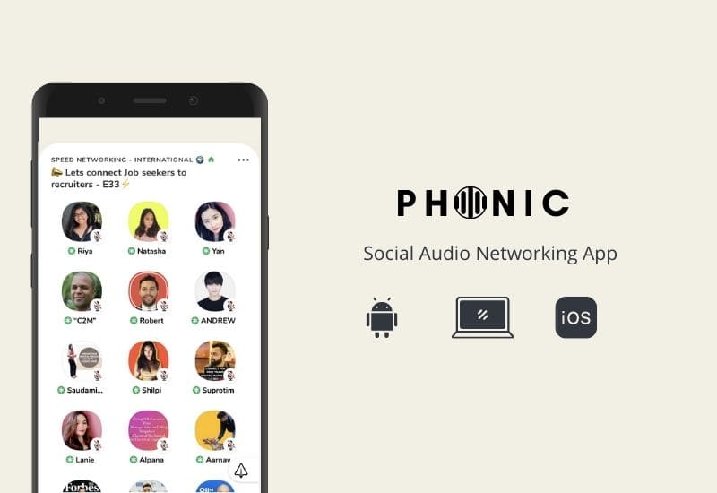 Phonic social audio app