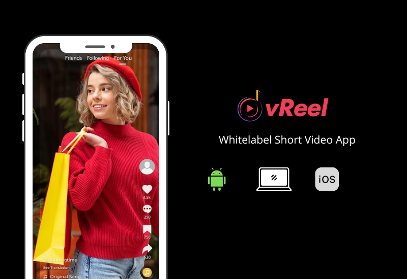 vReel short video app
