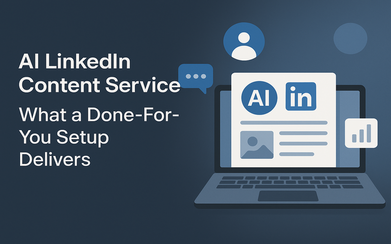 AI LinkedIn Content Service — What a Done-For-You Setup Delivers
