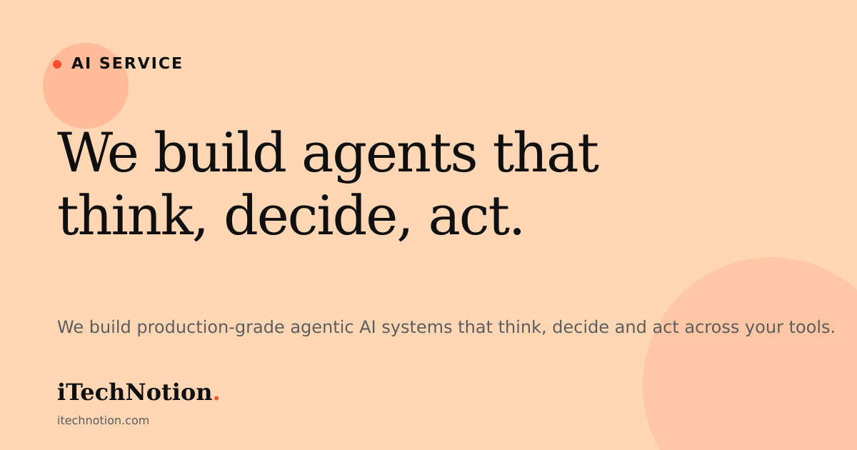 Agentic AI Development Services — Custom AI Agents Built in 4-6 Weeks ...